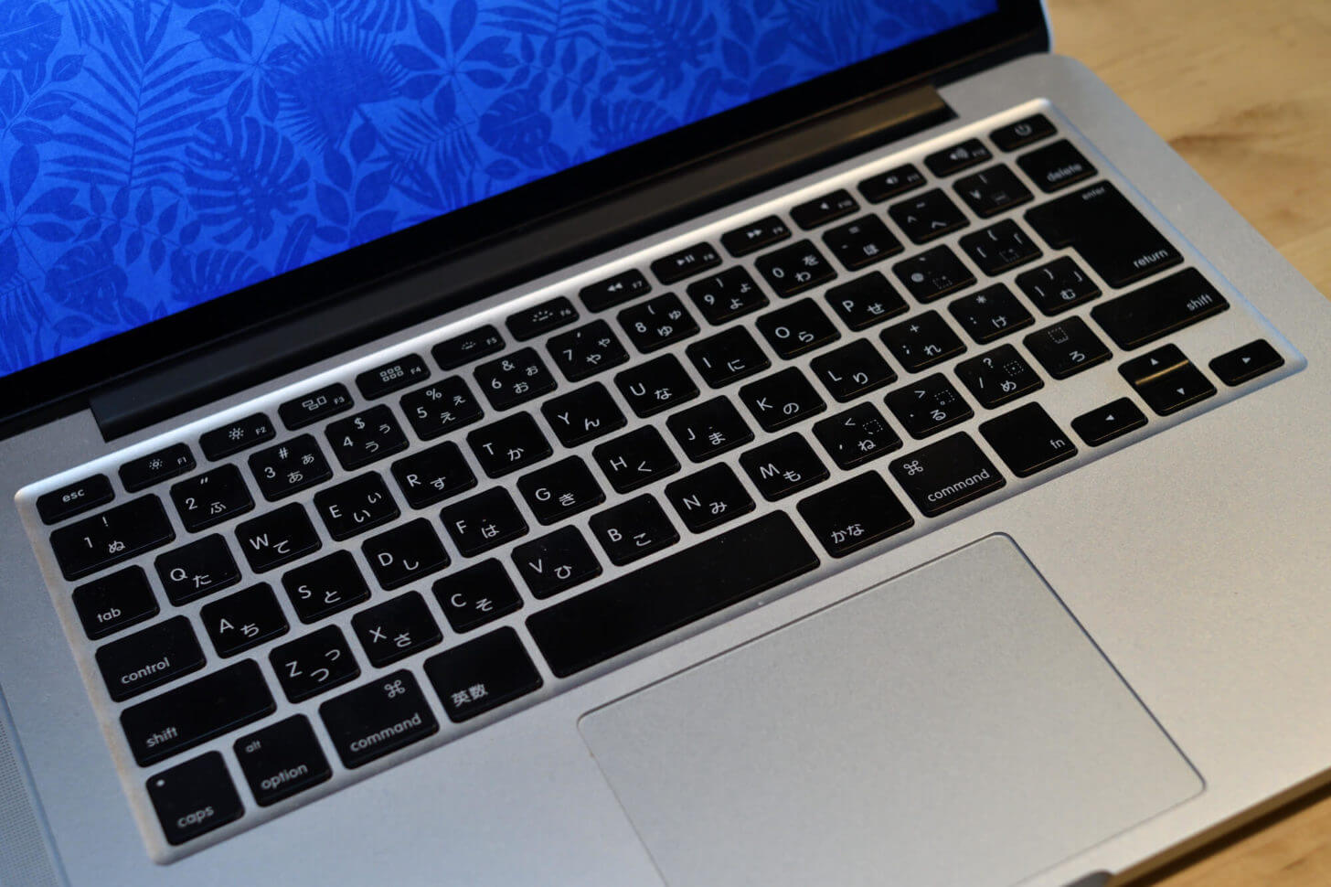 2013年モデルMacBookProのキーボード