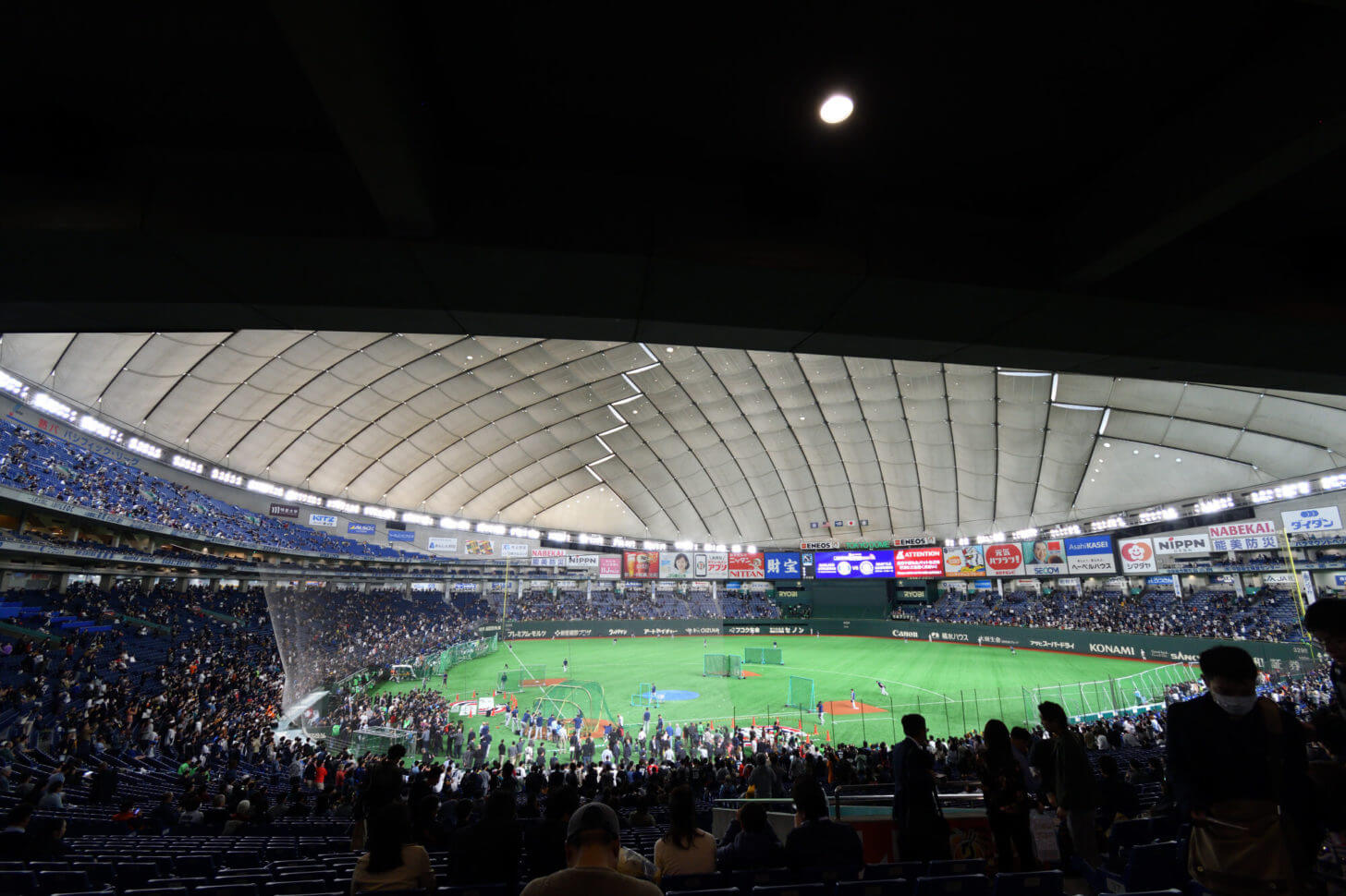 2019MLB開幕戦の東京ドームの風景