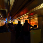 叡山電車・もみじのトンネル紅葉ライトアップが美しかった