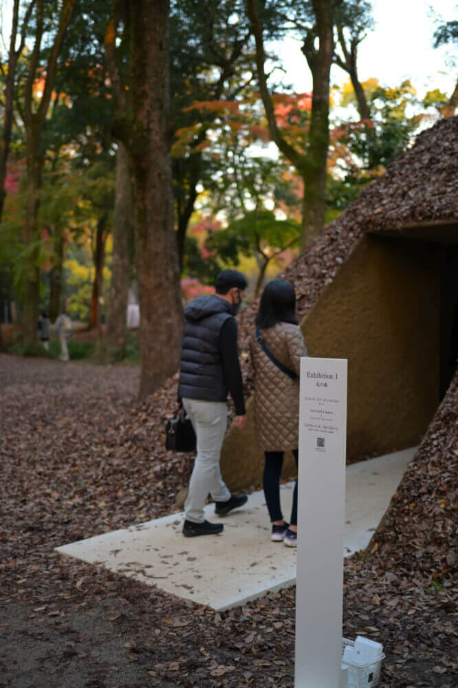 下鴨神社 エキシビション 「LIGHT OF FLOWERS花と光」 糺の森の展示物